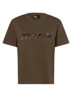 Koszulki i topy damskie - The Kooples T-shirt damski Kobiety Bawełna zielony nadruk, 1 - miniaturka - grafika 1