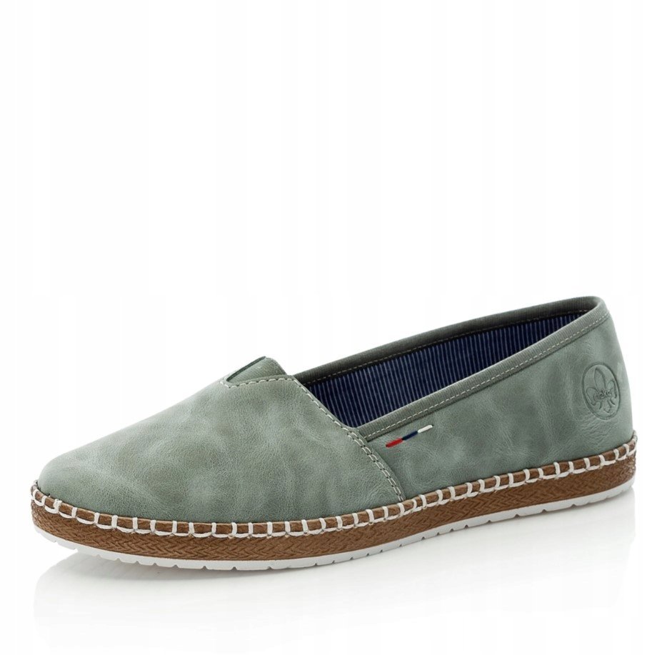 RIEKER DAMSKIE ESPADRYLE WSUWANE ZIELONE 41 1ŻWD