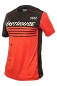Koszulki rowerowe - Koszulka MTB Fasthouse Classic Mercury Czarny/CzerwonyXXL - miniaturka - grafika 1