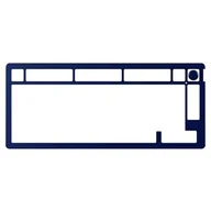 Gadżety dla graczy - Płytka wierzchnia HYPERX Top Plate Alloy Rise 75 Granatowy - miniaturka - grafika 1