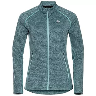 Odlo Damska kurtka TENCIA Midlayer, niebieski Blue Wing Teal Melange - Kurtki damskie - miniaturka - grafika 1