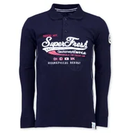 Koszulki męskie - Koszulka męska Geographical Norway Kiobrasil granatowa polo - miniaturka - grafika 1