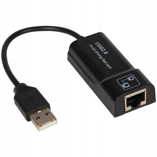 Karta sieciowa USB RJ45 LAN kabel K-02 86-059# - Karty sieciowe - miniaturka - grafika 1