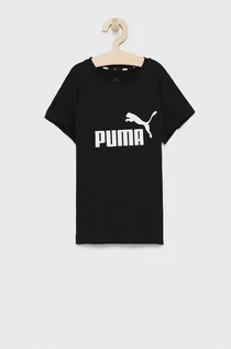 Koszulki dla dziewczynek - Puma T-shirt bawełniany dziecięcy 587029 kolor czarny - grafika 1
