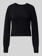 Swetry damskie - Sweter z dzianiny o kroju regular fit z okrągłym dekoltem model ‘PETRA’ - miniaturka - grafika 1