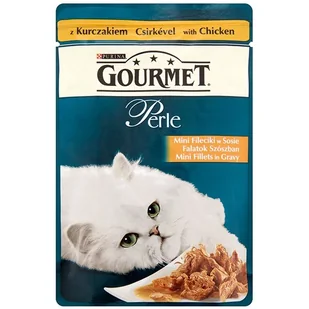 Purina Gourmet Perle mini fileciki mokra karma dla kota z kurczakiem w sosie 85g - Mokra karma dla kotów - miniaturka - grafika 4