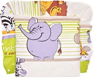 Kołdry i poduszki dla dzieci - Poduszka bawełniana jaś jasiek dziecięcy antyalergiczna 40x40cm - SAFARI ZIELONE - miniaturka - grafika 1