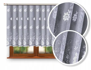 Firanka Firana Żakardowa 618413/130 Biała Or - Firany - miniaturka - grafika 1