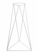 Kwietniki - Kwietnik metalowy Triangle 60 cm : Kolor - Biały - miniaturka - grafika 1