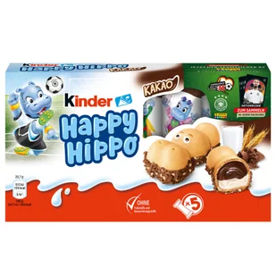 Kinder Happy Hippo Kakao 5 szt. - Inne słodycze - miniaturka - grafika 1