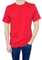 Koszulki męskie - T-shirt męski czerwony krótki rękaw gładki XXL - miniaturka - grafika 1