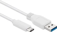 Kable USB - Kabel USB PremiumCord USB-A - USB-C 3 m Biały (ku31ck3w) - miniaturka - grafika 1