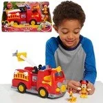 Samochody i pojazdy dla dzieci - Just Play Myszka Mickey duży wóz strażacki ze światłem i dźwiękiem - miniaturka - grafika 1
