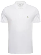 Koszulki męskie - Lacoste Polo DH2050 Biały Regular Fit - miniaturka - grafika 1