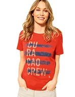 Koszulki i topy damskie - Cecil T-shirt damski, Papaya Orange, S - miniaturka - grafika 1