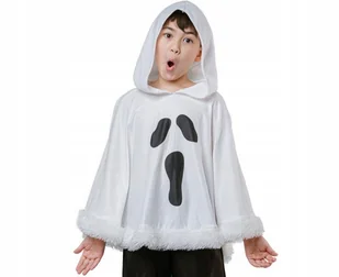 STRÓJ DUCH DUSZEK PONCZO BIAŁE DLA DZIECI GHOST HALLOWEEN - Stroje karnawałowe - miniaturka - grafika 1