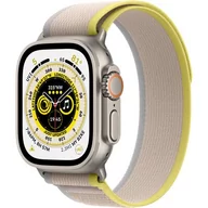 Smartwatch - Apple Watch Ultra Cellular 49mm Tytanowy z opaską Trail M/L w kolorze żółtym/beżowym - miniaturka - grafika 1