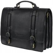 Teczki i aktówki - Skórzana torba męska aktówka na dokumenty premium - miniaturka - grafika 1