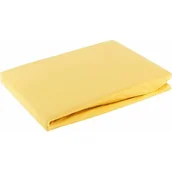 Prześcieradła - Euro Firany Prześcieradło z Gumką Jersey D91 90x200 w.25 Musztarda 5903571130679 - miniaturka - grafika 1