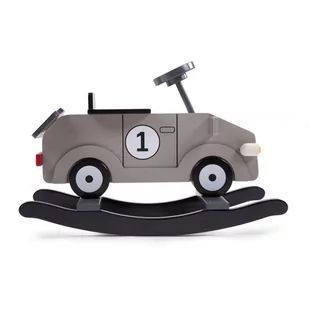 CHILDHOME CHILDWOOD Auto na biegunach My First Car, szaro-czarne, CWRFCG - Zabawki na biegunach - miniaturka - grafika 1