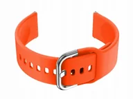 Akcesoria do zegarków - Pasek gumowy do smartwatch 18mm - pomarańczowy - miniaturka - grafika 1
