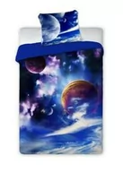 Pościel dla dzieci - Faro Pościel bawełniana 140x200 Kosmos 003 niebieska poszewka 70x90 - miniaturka - grafika 1