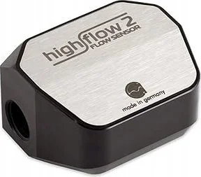 Aqua Computer Aqua Computer Durchflusssensor high flow 2, 2x G1/4 - silber/schwarz 53292 - Chłodzenie wodne - miniaturka - grafika 1
