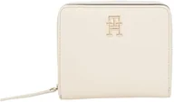 Portfele - TOMMY HILFIGER Damski portfel TH LOGOTAPE MED ZA AW0AW17408 Zip Around Wallet, BEŻOWY (trzcina cukrowa), OS, Beżowy (trzcina cukrowa), OS - miniaturka - grafika 1