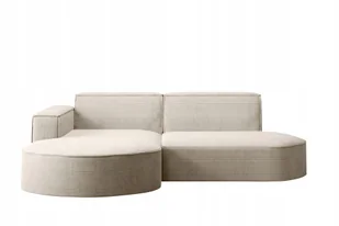 Sofa w kształcie L Modena narożnik tkanina Poso beżowy lewy - Narożniki - miniaturka - grafika 1