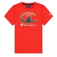 Koszulki męskie - CHAMPION Koszulka z krótkim rękawem Marka Model Koszulka z krótkim rękawem Crewneck T-Shirt B czerwony - miniaturka - grafika 1