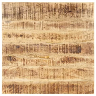 vidaXL Blat stołu, lite drewno mango, 25-27 mm, 60x60 cm vidaXL - Blaty meblowe i parapety okienne - miniaturka - grafika 1