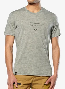 Koszulka z nadrukiem Salewa Eagle Eitd AM T-Shirt - shadow - Koszulki i topy damskie - miniaturka - grafika 1
