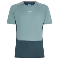 Koszulki sportowe męskie - Męska koszulka Icebreaker M Mer 125 ZoneKnit SS Crewe Rozmiar: XL / Kolor: niebieski - miniaturka - grafika 1