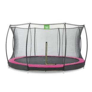 Exit Trampolina naziemna Silhouette ø366cm z siatką zabezpieczającą różowa - Trampoliny - miniaturka - grafika 1