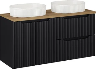 Zestaw meblowy 120cm z blatem i 2 umywalkami nablatowymi Beyond - Meble łazienkowe - miniaturka - grafika 1