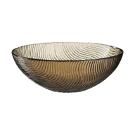 Miski i półmiski - Salaterka szklana szara 18 cm TWIST - miniaturka - grafika 1