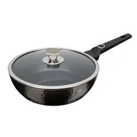 Patelnie - Berlinger Haus Patelnia Patelnia głęboka z pokrywką 24cm BH-6574 Czarna BH-6574 - miniaturka - grafika 1