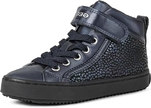 Geox Dziewczęce J Kalispera Girl I sneakersy, niebieski granatowy C4064, 24 EU