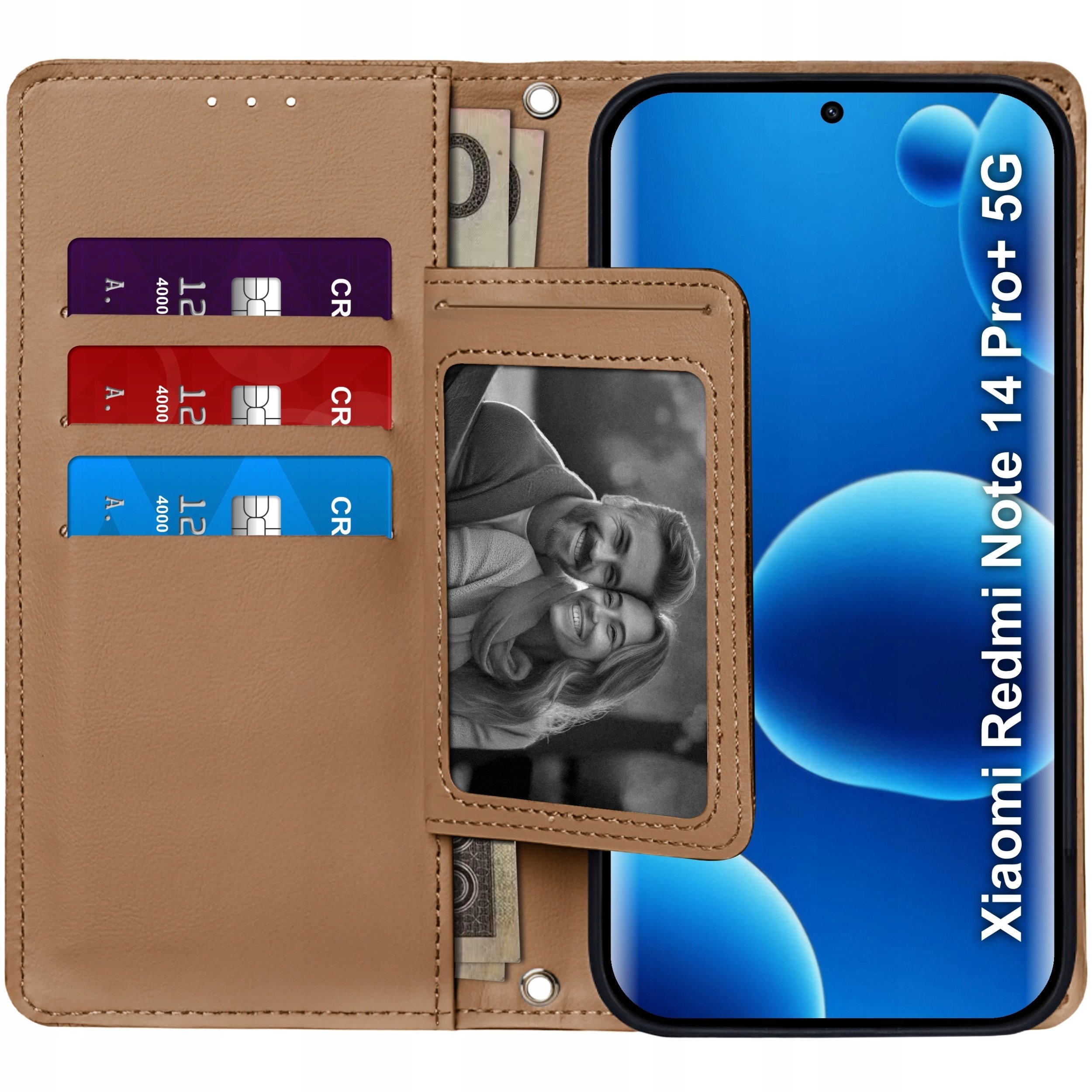 ETUI z klapką do Xiaomi Redmi Note 14 Pro+ Plus 5G Zamykane Magnetyczne