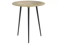 Ławy i stoliki kawowe - Stolik pomocniczy metalowy czarno-złoty WAIPU - miniaturka - grafika 1