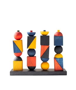 Płotek Modern X – Modern Stacking Toy - Zestawy naczyń dla dzieci - miniaturka - grafika 1