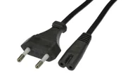 Kable komputerowe i do monitorów - Kabel zasilający 230V 2,5A audio 3m czarny - miniaturka - grafika 1
