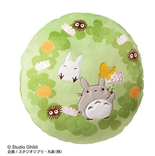 my neighbor totoro - clover totoro - poduszka 35x35cm - Poduszki dekoracyjne - miniaturka - grafika 1