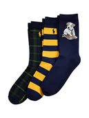 Skarpetki dla dzieci - Polo Ralph Lauren Zestaw 3 par wysokich skarpet dziecięcych 444P03154001 Kolorowy - miniaturka - grafika 1