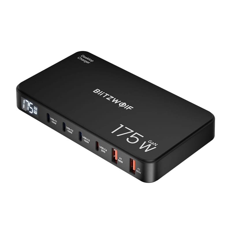 Stacja ładująca 6w1 Blitzwolf BW-S30 4xUSB-C + 2xUSB 175W