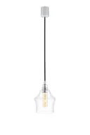 Lampy sufitowe - Kaspa Longis II lampa wisząca 1-punktowa (przewód Czarny) 10134109 - miniaturka - grafika 1