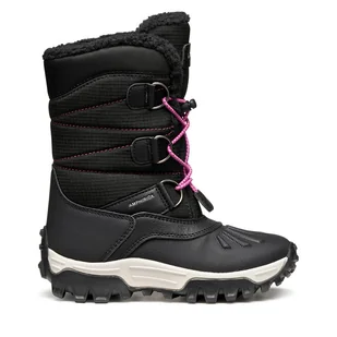 Śniegowce Geox J Himalaya B Ab J46FTA 0FU50 C0922 S Czarny - Buty dla dziewczynek - miniaturka - grafika 1