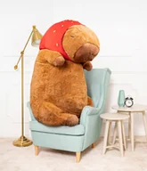 Maskotki i pluszaki - DUŻA KAPIBARA RICK MASKOTKA MIŚ PLUSZAK PRZYTULANKA Z TRUSKAWKĄ - 150cm - miniaturka - grafika 1