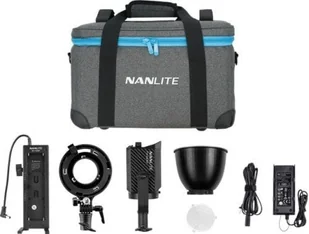 Nanlite lampa Forza 60w/ adapter Bowensa i uchwyt baterii - Lampy studyjne - miniaturka - grafika 1