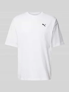T-shirt o kroju oversized z wyhaftowanym logo - Koszulki męskie - miniaturka - grafika 1
